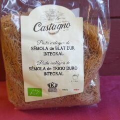 Fideus - Pasta ecològica de sèmola de blat dur integral - 500gr
